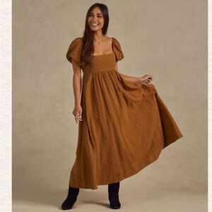 Rylee + Cru Oceane Dress Brass